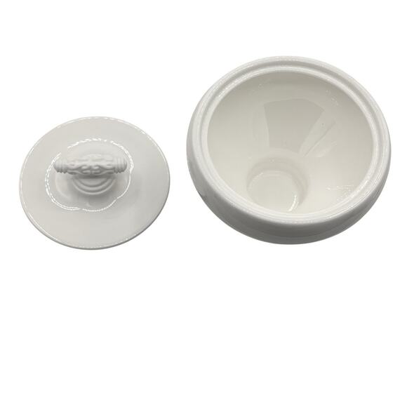 Katy Briscoe Covered Sugar Bowl Bangles Collection White Bone China NEW w/ Box - Picture 4 of 10